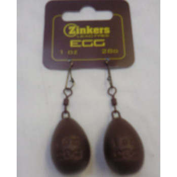 Zinkers Egg Carp Weight 1oz - 28g