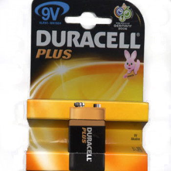 DURACELL 9v BATTERIES 1 Pack of 1 (MN1604)